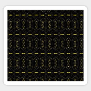 Black & Gold Stitch Pattern Sticker